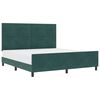 vidaXL Posteľ s pružinov&yacute;m r&aacute;mom Tmavozelen&aacute; 180 x 200 cm Zamat