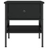 vidaXL Nočný stolík čierny 40x42x45 cm kompozitné drevo