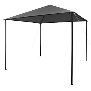 vidaXL Alt&aacute;nok 3x3 m, antracitov&yacute;, l&aacute;tka a oceľ 180 g/m&sup2;