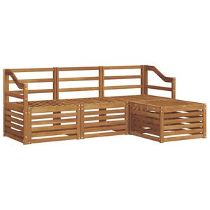 vidaXL Z&aacute;hradn&aacute; s&uacute;prava gaučov 4 pcs Pr&iacute;rodn&aacute;