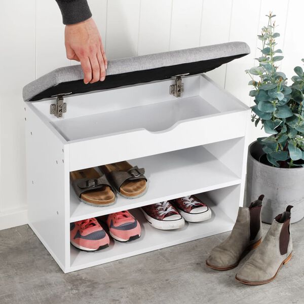 HI Organiz&eacute;r na obuv s lavičkou a vank&uacute;&scaron;om 60x30x45 cm