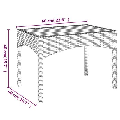 vidaXL Záhradné polohovacie kreslá 2 ks so stolíkom, sivé, polyratan