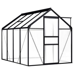 vidaXL Sklen&iacute;k, antracitov&yacute;, hlin&iacute;k 4,75 m&sup2;