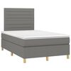 vidaXL Boxspring posteľ s matracom tmavosiv&yacute; 120x200 cm l&aacute;tka