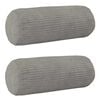 vidaXL Poťah na podložku 2 pcs HEERLEN Svetlosiv&aacute; &Oslash; 15 x 40 cm