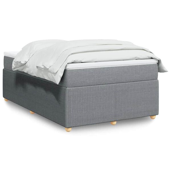 vidaXL Boxspring posteľ s matracom bledosiv&aacute; 120x190 cm l&aacute;tka