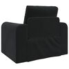 vidaXL Rozkladacia posteľ Čierna 98 x 71 x 83 cm Zamat