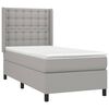 vidaXL Boxspring posteľ s matracom bledosiv&yacute; 100x200 cm l&aacute;tka