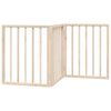 vidaXL Skladacia br&aacute;na pre psa, 3 panely, 150 cm, topoľov&eacute; drevo