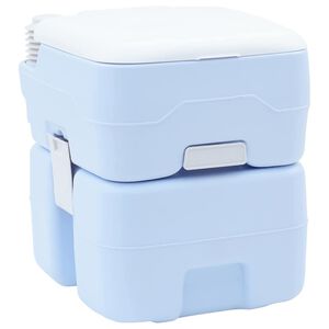vidaXL Kempingov&eacute; WC Svetlomodr&aacute; a biela 41,5 x 36,5 x 42 cm