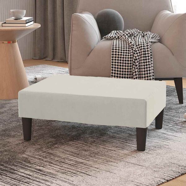 vidaXL Podnožka krémová 78x56x32 cm zamatová