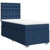 vidaXL Posteľn&yacute; r&aacute;m boxspring s matracom modr&yacute; 90x200 cm l&aacute;tka