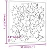 vidaXL Z&aacute;hradn&aacute; dekor&aacute;cia 55x55cm kortenov&aacute; oceľ dizajn listu