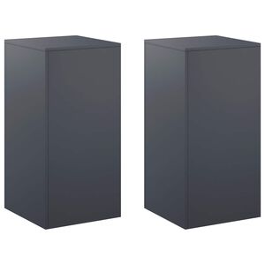 vidaXL Stojan na rastliny 2 pcs Antracitov&aacute; 40 x 40 x 80 cm