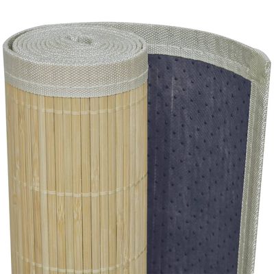 vidaXL Bambusový koberec, 100x160 cm, prírodná farba