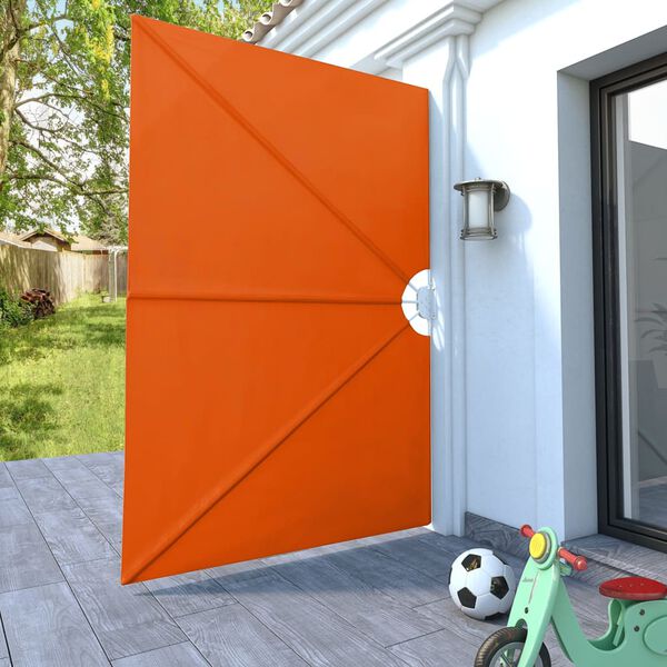 vidaXL Skladacia bočná markíza na terasu, tehlová 240x160 cm