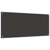 vidaXL Kuchynský backsplash 2 pcs Tmavo šedá 120 x 50 cm tvrdené sklo