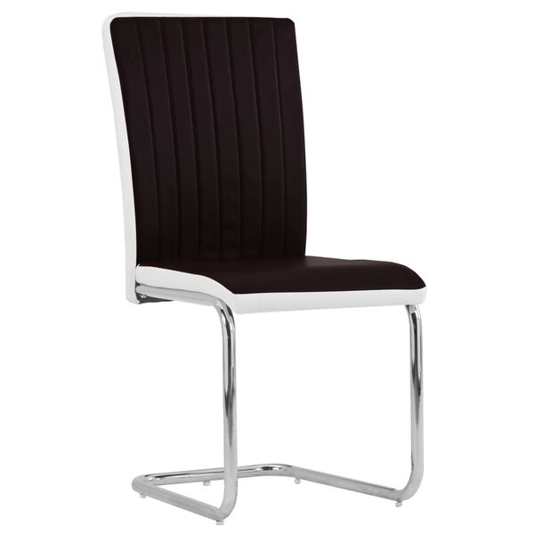 vidaXL Konzolov&eacute; jed&aacute;lensk&eacute; stoličky 2 ks hned&eacute; umel&aacute; koža