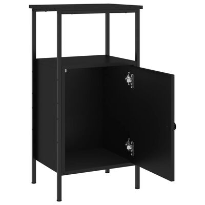 vidaXL Nočný stolík čierny 41x31x80 cm kompozitné drevo