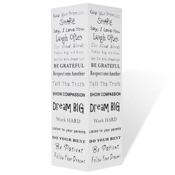 Biely hranat&yacute; stojan na d&aacute;ždniky a palice na prech&aacute;dzku 48,5 cm