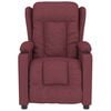 vidaXL Masážne kreslo, vínovo červené, látka