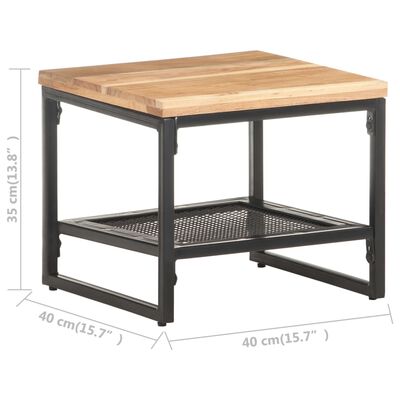 vidaXL Príručný stolík 40x40x35 cm, akáciový masív