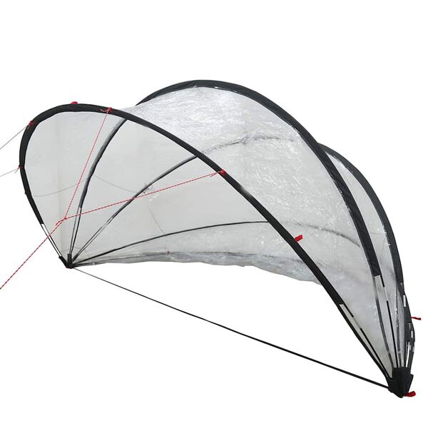 vidaXL Baz&eacute;nov&yacute; kopulovit&yacute; stan Priehľadn&aacute; 405 x 405 x 192 cm PVC