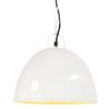 vidaXL Industri&aacute;lna vintage z&aacute;vesn&aacute; lampa 25 W, biela 31 cm E27