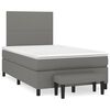 vidaXL Boxspring posteľ s matracom tmavohned&aacute; 120x190 cm l&aacute;tka