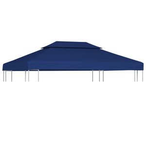 vidaXL Dvojit&aacute; strie&scaron;ka na alt&aacute;nok 310 g/m&sup2;, 4x3 m, modr&aacute;