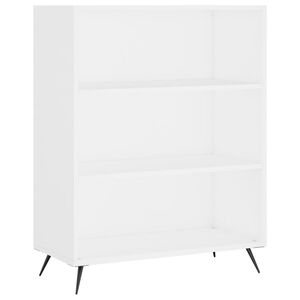 vidaXL Knižnica biela 69,5x32,5x90 cm kompozitn&eacute; drevo
