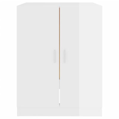 vidaXL Skrinka na práčku lesklá biela 71x71,5x91,5 cm