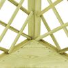 vidaXL Rohová pergola s lavičkou 130x130x197 cm, impregnovaná borovica