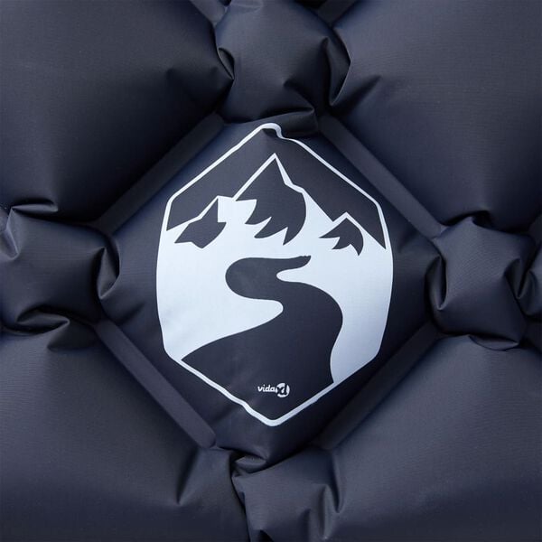 vidaXL Nafukovací kempingový matrac s vankúšom, 1 osoba, sivý