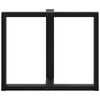 vidaXL Nohy k jed&aacute;lensk&eacute;mu stolu v tvare T, 2 ks, čierne, 100x35x(72-73) cm, oceľ