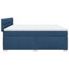 vidaXL Boxspring posteľ s matracom modr&aacute; 200x200 cm l&aacute;tka