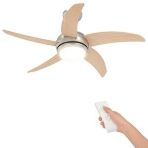 vidaXL Stropn&yacute; ventil&aacute;tor s osvetlen&iacute;m a diaľkov&yacute;m ovl&aacute;dan&iacute;m &Oslash; 110 cm