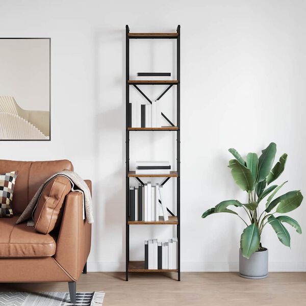 vidaXL Reg&aacute;l na knihy Star&eacute; drevo 40 x 30 x 189,5 cm Kompozitn&eacute; drevo