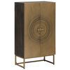 vidaXL Highboard Mosadzn&aacute; 53,5 x 30 x 95 cm