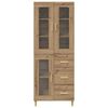 vidaXL Highboard Remeseln&yacute; dub 69,5 x 34 x 180 cm Kompozitn&eacute; drevo