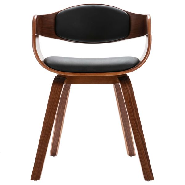 vidaXL Jedálenské stoličky 4 ks ohýbané drevo a umelá koža