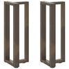 vidaXL Nohy ku konzolov&eacute;mu stolu v tvare T, 2 ks, čierne, 25x28x(72-73) cm, oceľ