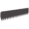 vidaXL Obrubn&iacute;k tr&aacute;vnika 10 pcs 103 x 25 cm Oceľ Čierna