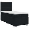 vidaXL Posteľ boxspring s matracom Čierna 80 x 200 cm L&aacute;tka