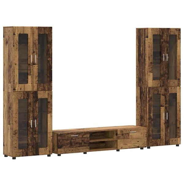 vidaXL Zostava TV skriniek FLORIN Star&eacute; drevo Kompozitn&eacute; drevo