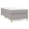 vidaXL Boxspring posteľ s matracom bledosivý 100x200 cm látka