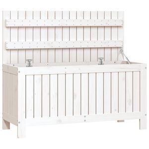 vidaXL Z&aacute;hradn&yacute; &uacute;ložn&yacute; box biely 108x42,5x54 cm mas&iacute;vna borovica