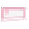 vidaXL Zábrana na detskú posteľ ružová 160x25 cm látka