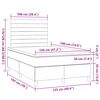 vidaXL Boxspring posteľ s matracom, tmavosiv&aacute; 120x190 cm, l&aacute;tka