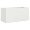 vidaXL Kvetin&aacute;č biely 62x30x29 cm oceľ